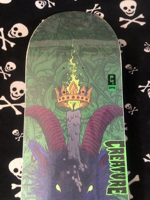 CREATURE~ GRAVETTE ARCHFIEND EVERSLICK SKATEBOARD DECK — DEATHGEAR